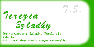 terezia szladky business card